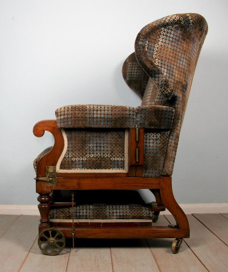 Victorian Metamorphic Wing Back Chair Couch (2).JPG